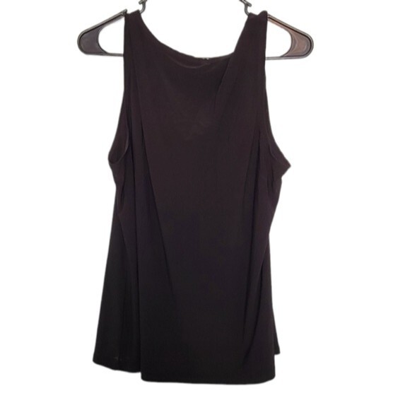 Cato Black Draped Neck Blouse Size XL - Picture 2 of 4